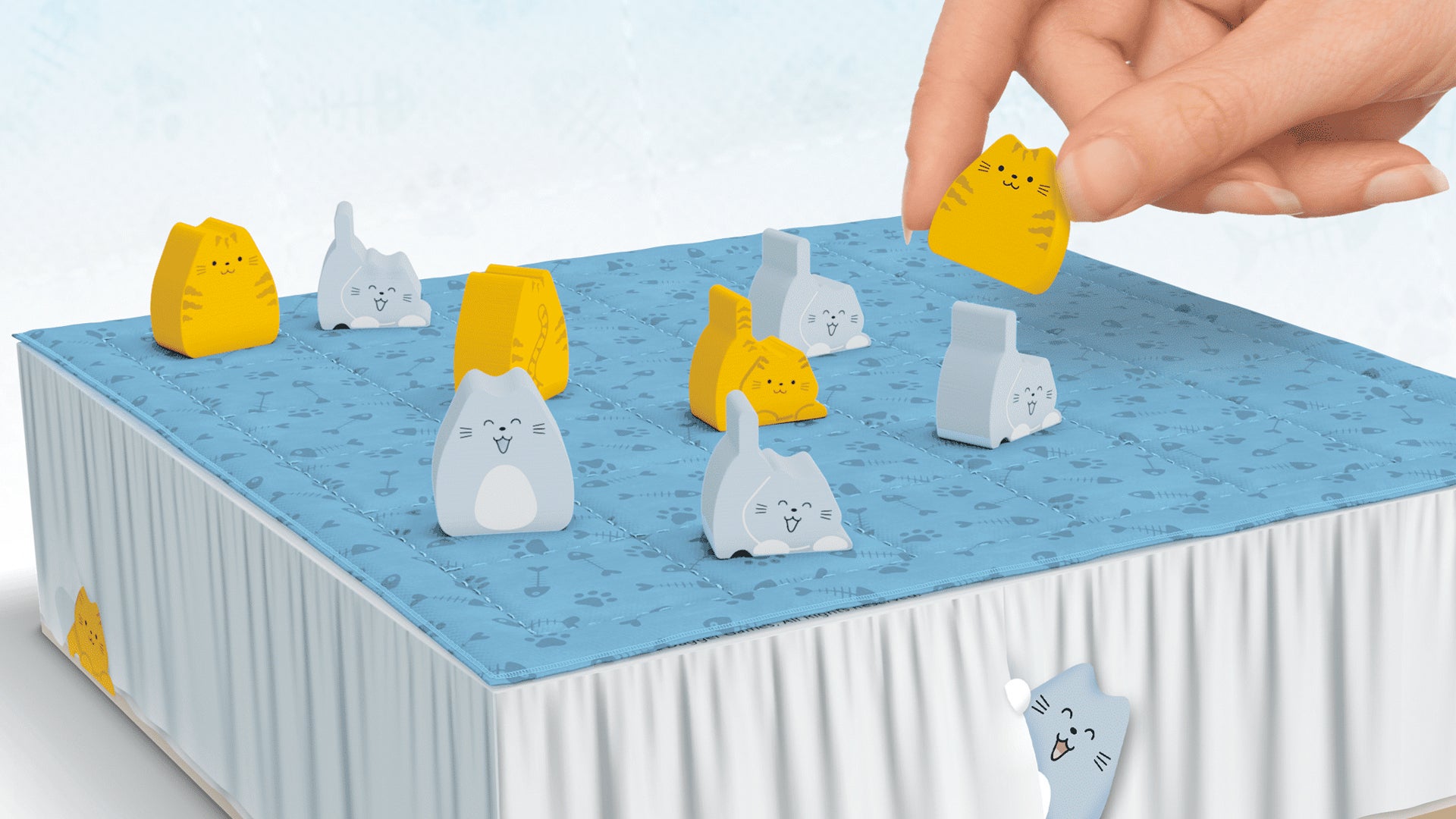 Boop, a twoplayer board game about bouncy kittens on a bed, is every